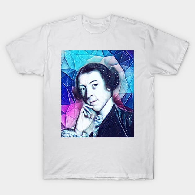 Horace Walpole Snowy Portrait | Horace Walpole Artwork 13 T-Shirt by JustLit